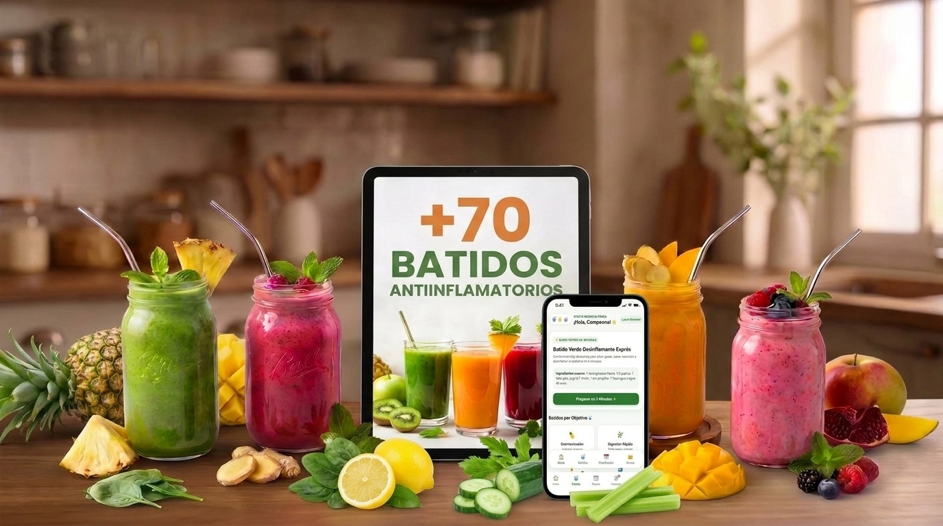 Aplicación 70 Batidos Antiinflamatorios