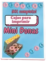 Bono 3: Cajas para Imprimir Mini Donas