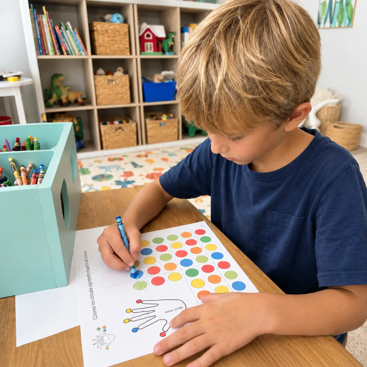 Niño aprendiendo con NeuroKids