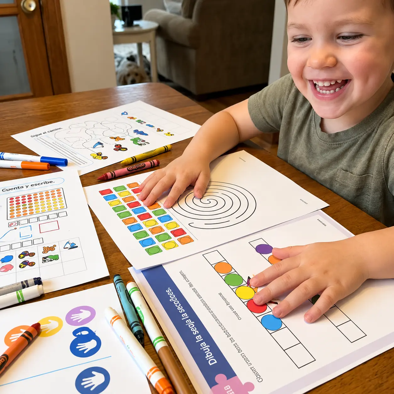 Niño realizando actividades NeuroKids